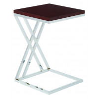 OSP Home Furnishings WST16-ESP Wall Street Coffee Table. Chrome/Black.